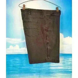 WEATHERPROOF Mens DARK GRAY Shorts CARGO Lightweight pants STRETCH size 40